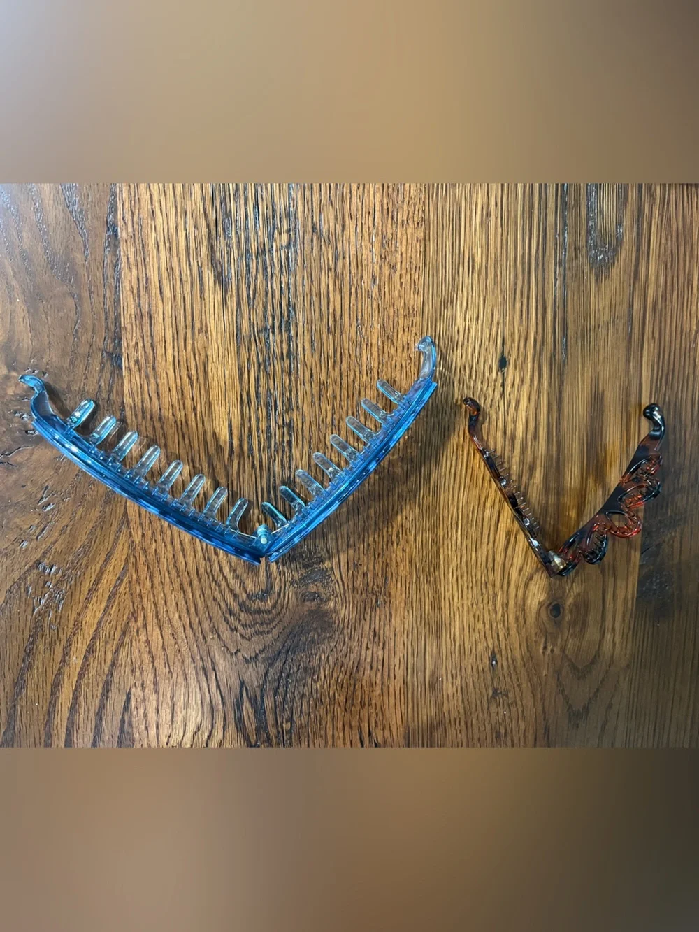 Set of Two Banana Clips for Hair